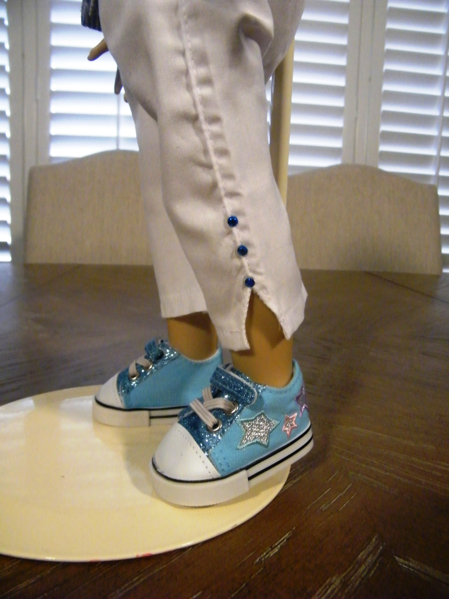 RUFFLED JEAN JACKET PANT SET