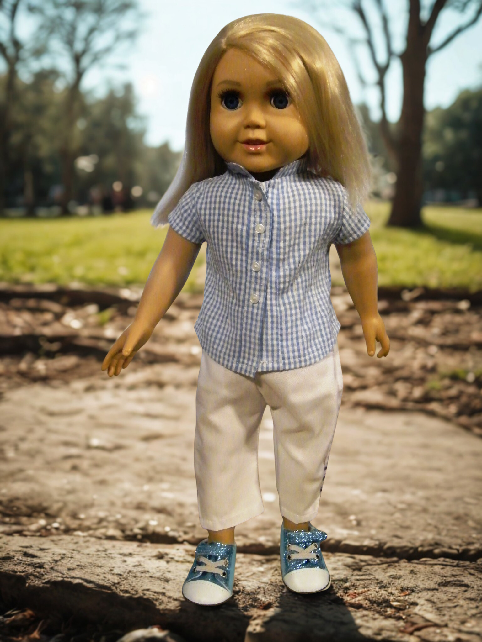 RUFFLED JEAN JACKET PANT SET