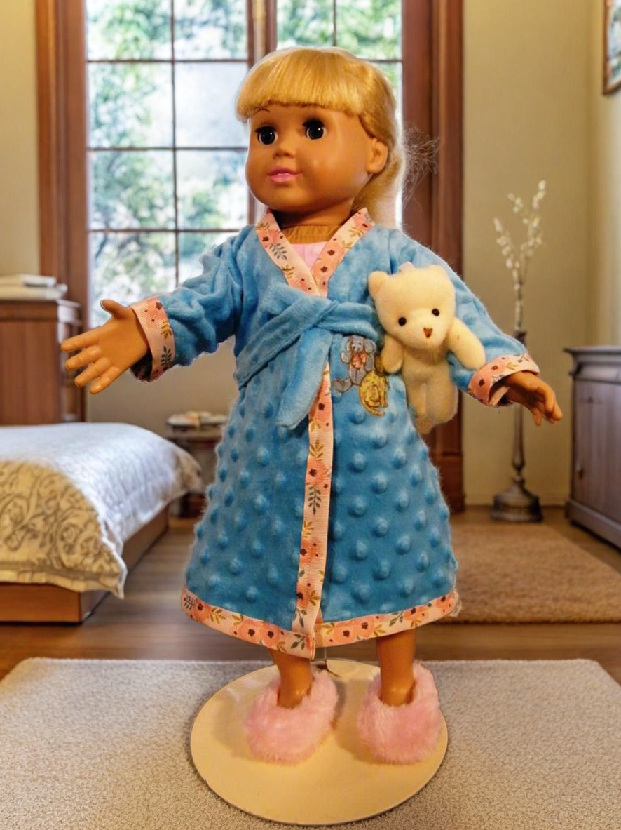 BLUE BATHROBE AND PJ SET