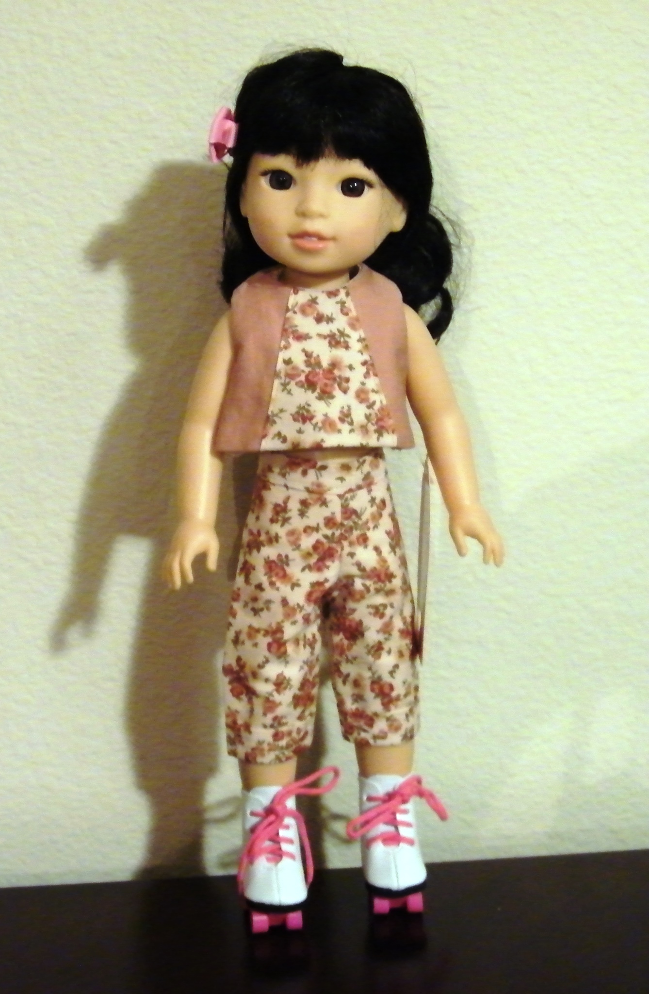 PEACH PINK ROSE SKATE SET