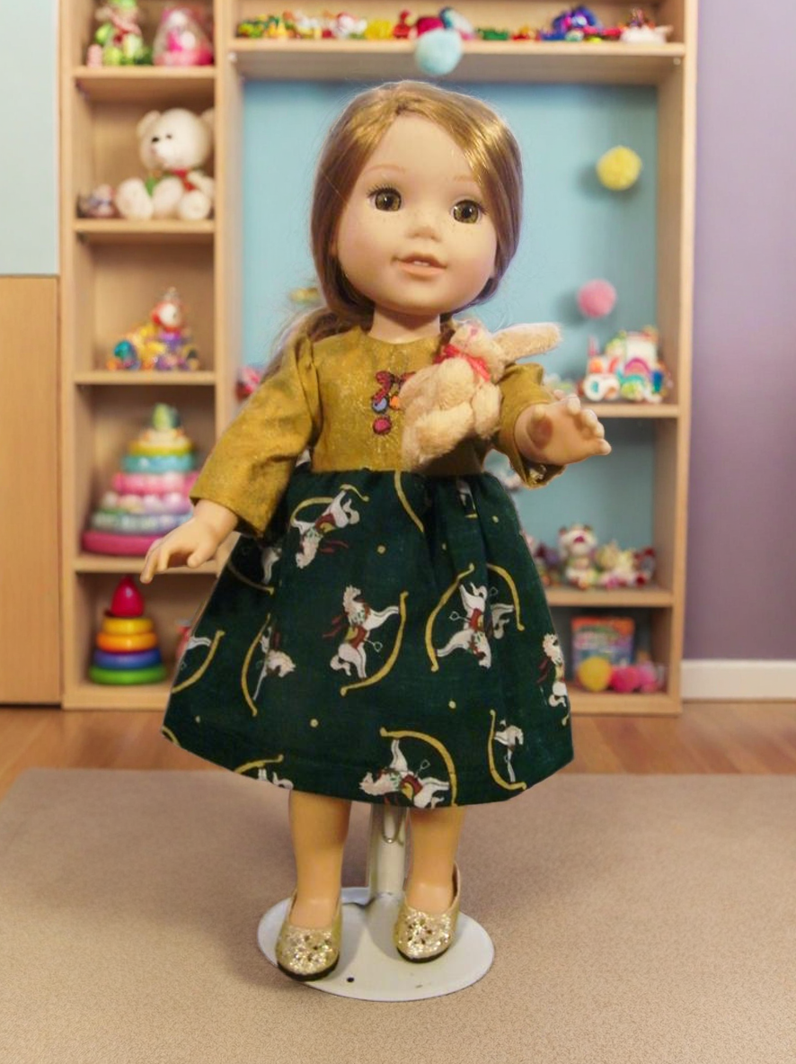 ROCKING HORSE CHRISTMAS DRESS