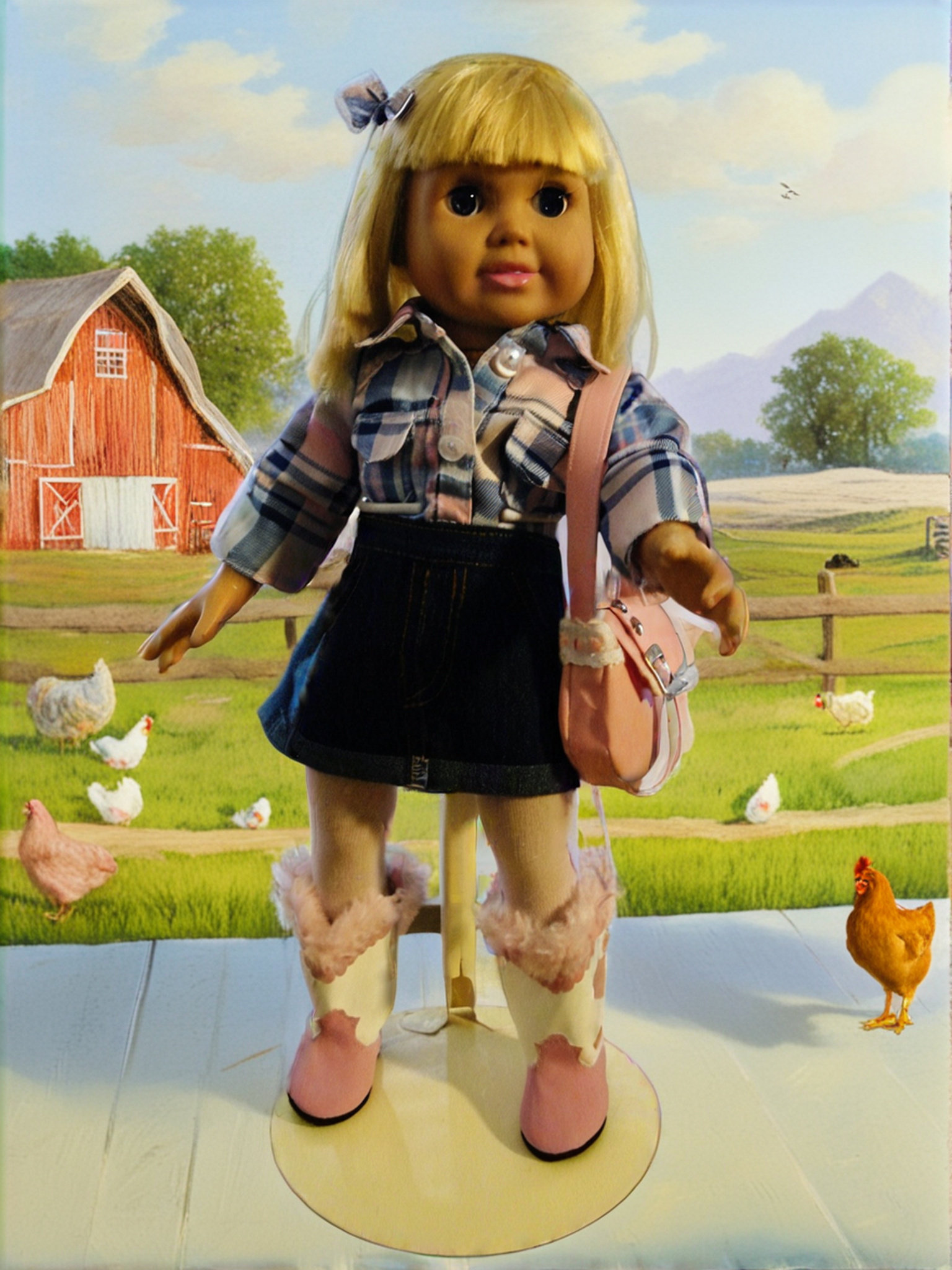 PINK PONY SET W/HEART BOOTS