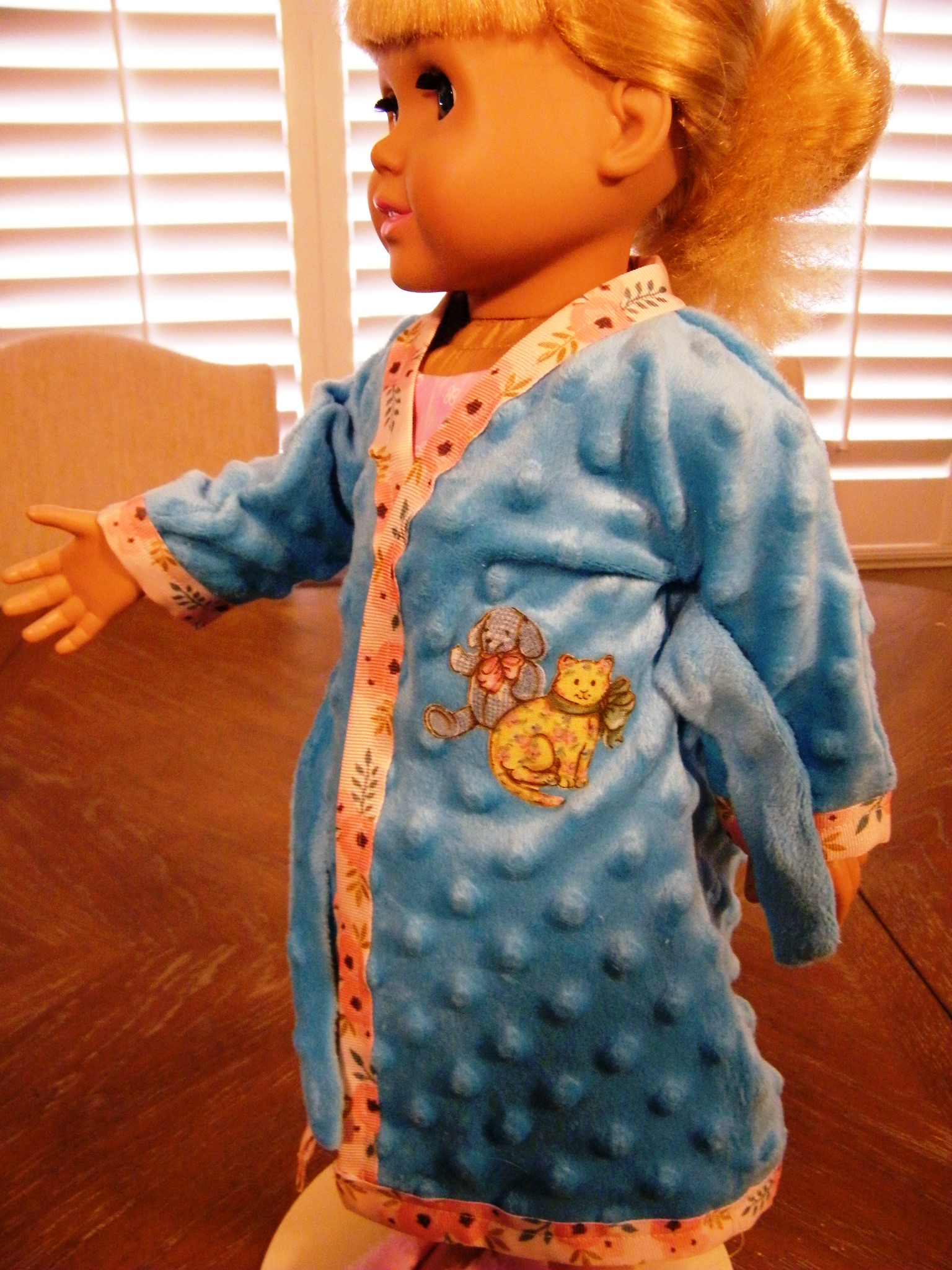 BLUE BATHROBE AND PJ SET