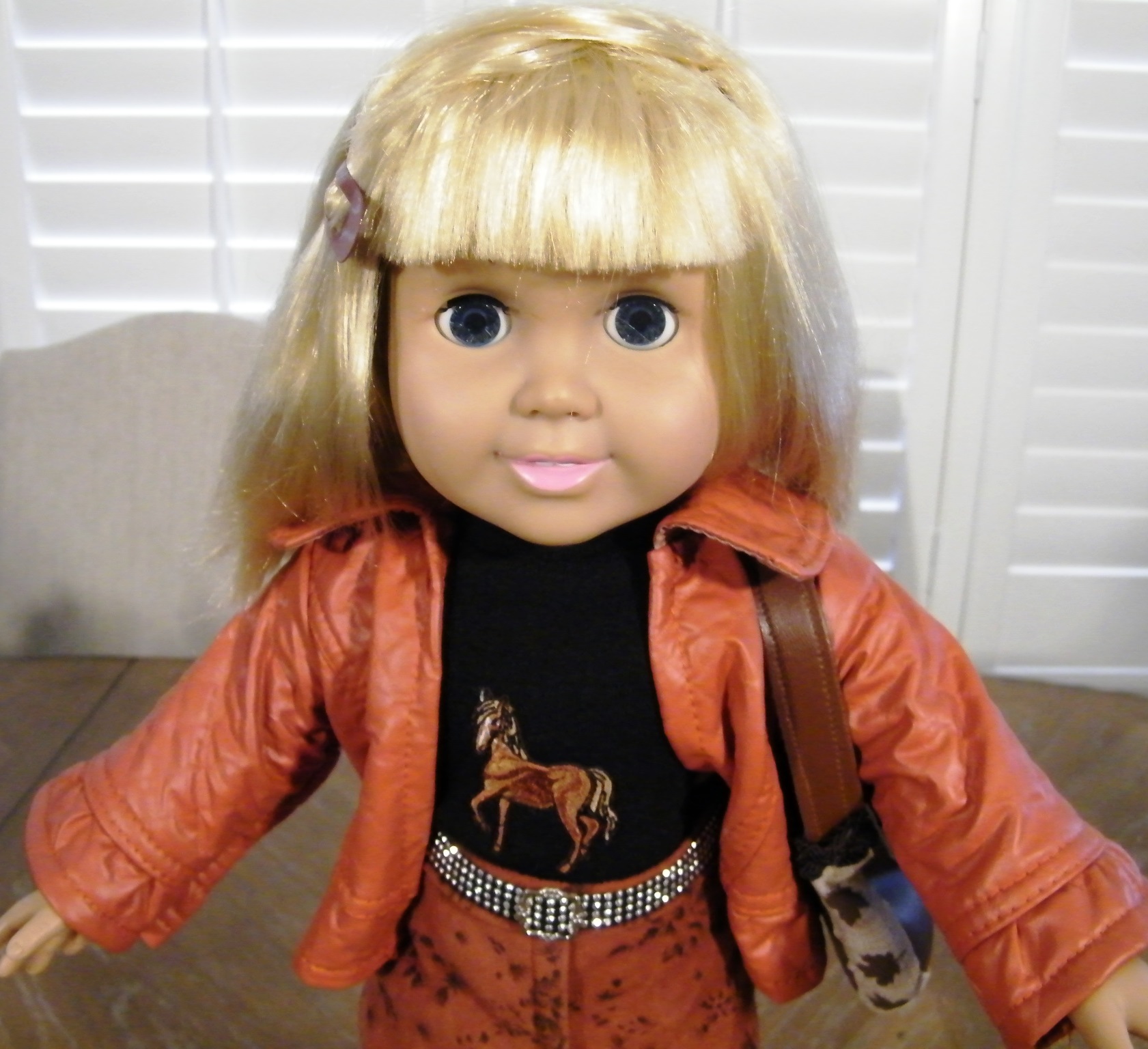 COWGIRL SET IN RUST RED