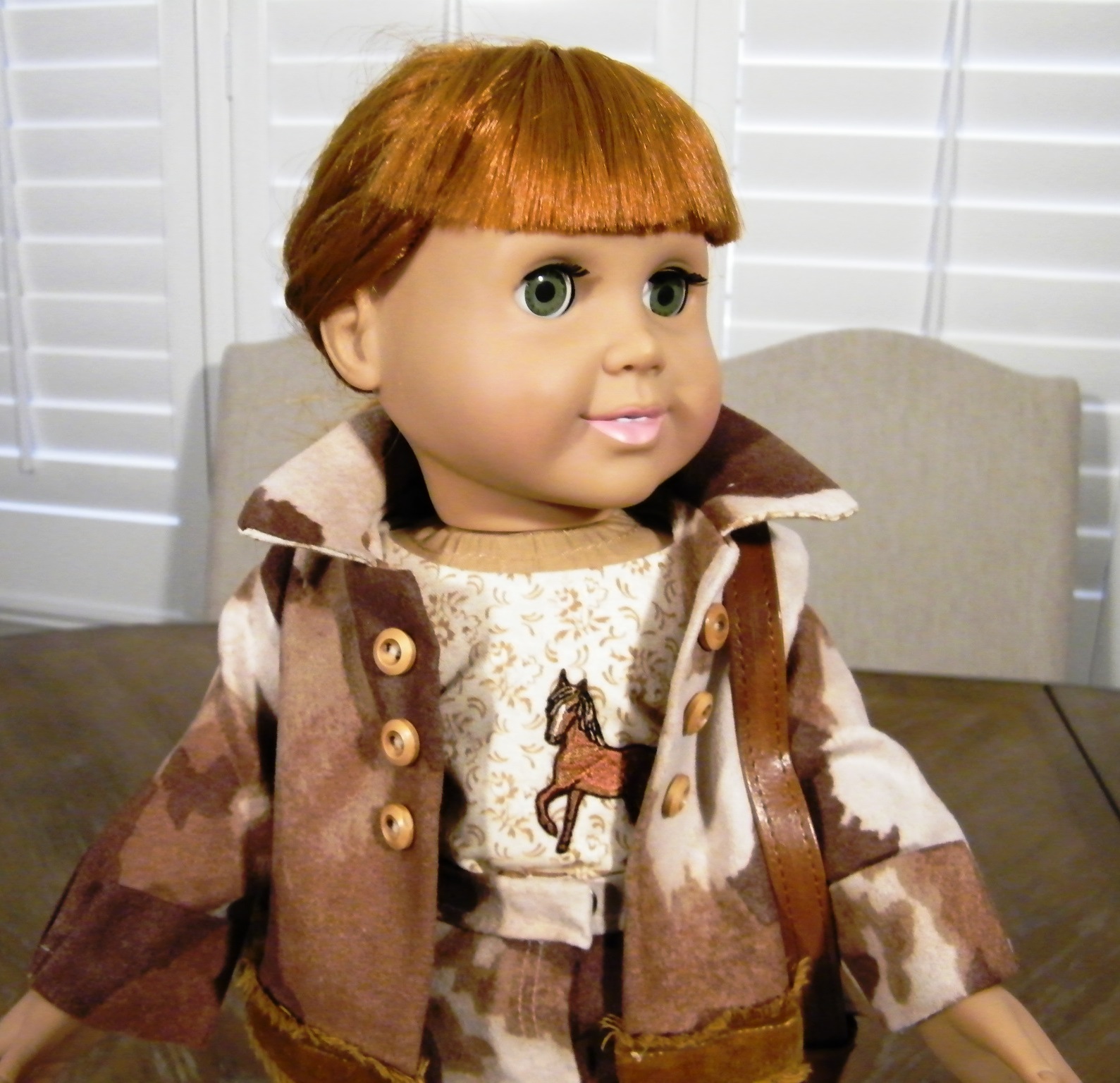 COWHIDE JACKET SKIRT