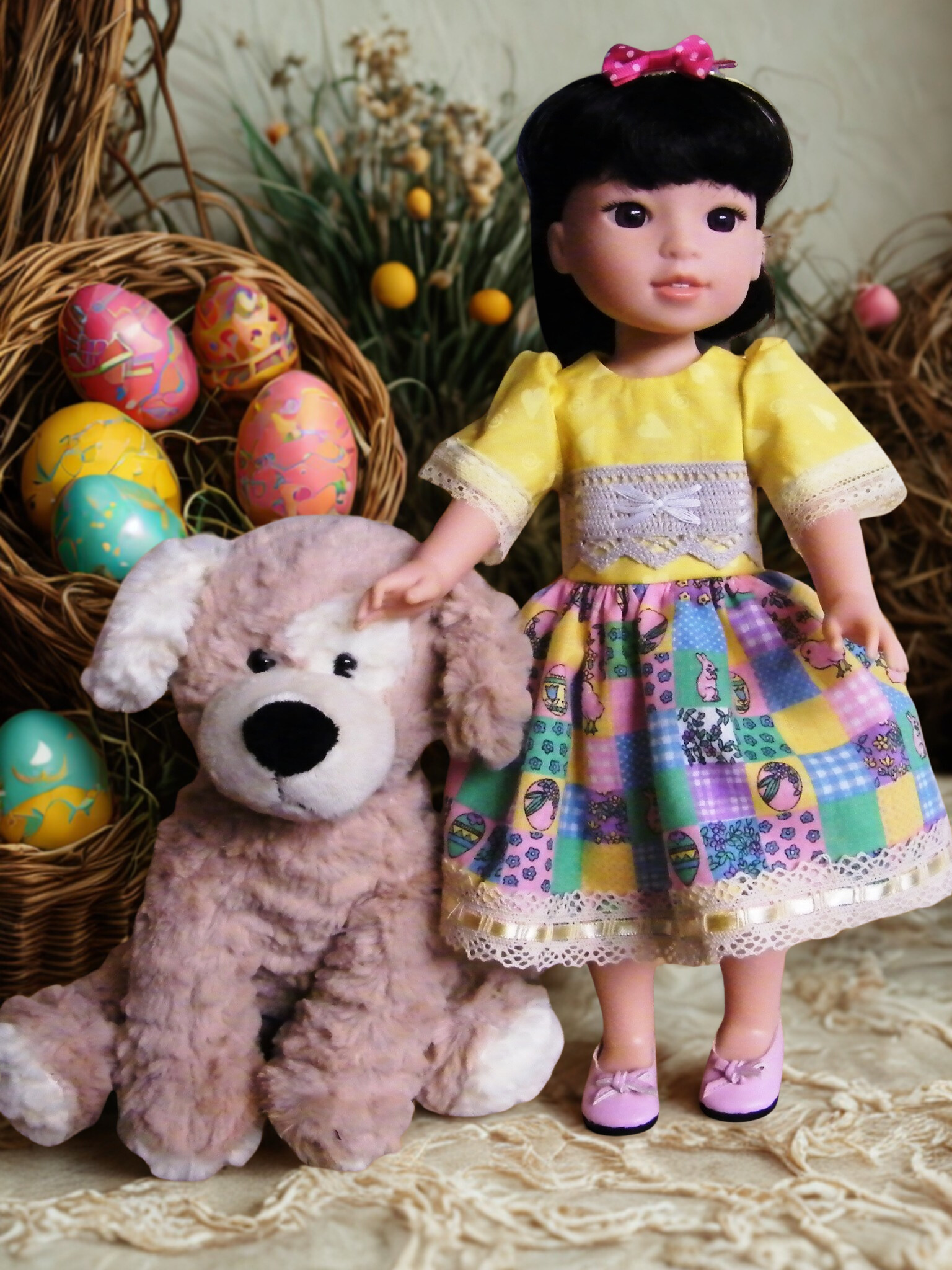 YELLOW EASTER DRESS