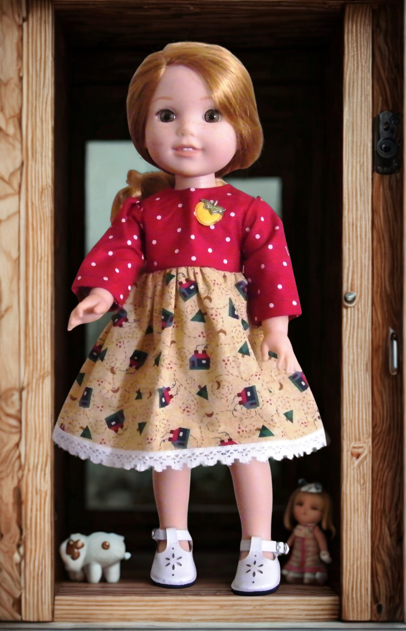 RED SCHOOL HOUSE DRESS