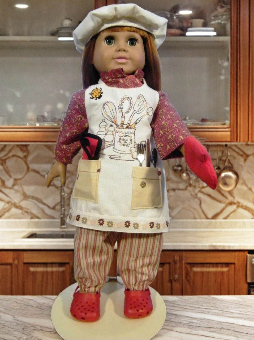 RED CHEFS SET/ APRON