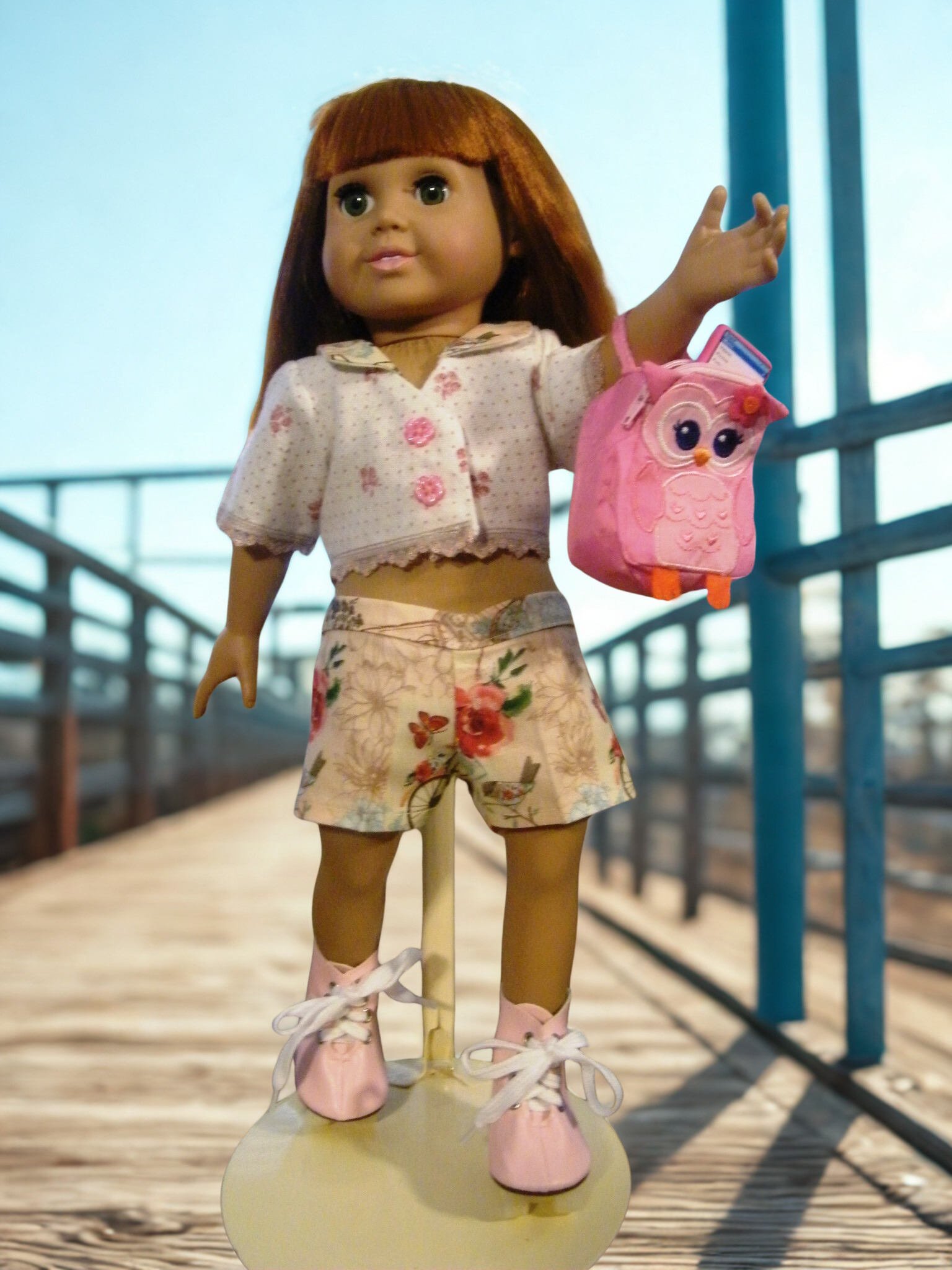 PINK ROLLER SKATE OUTFIT