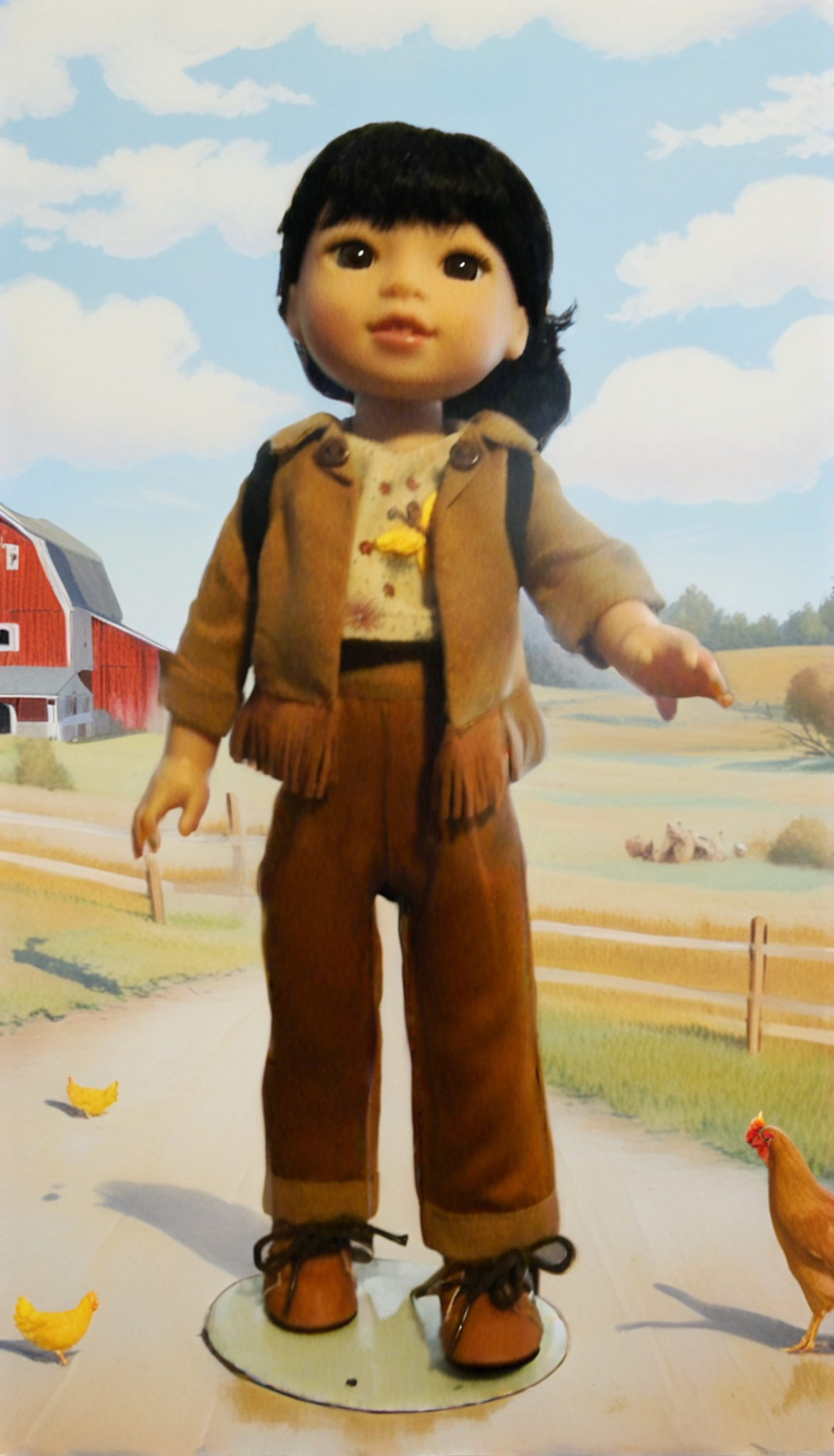 FAUX SUEDE WESTERN SET