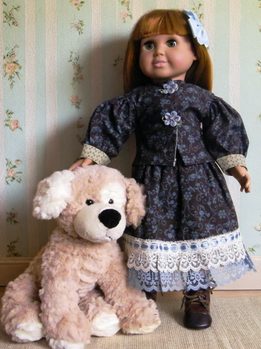 VICTORIAN TEAL BROWN TWO PIECE SET