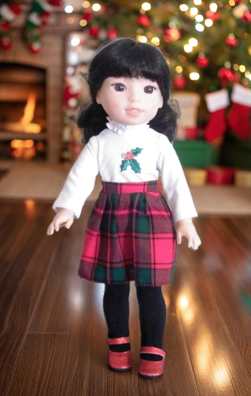 BLOUSE SKIRT CHRISTMAS SET