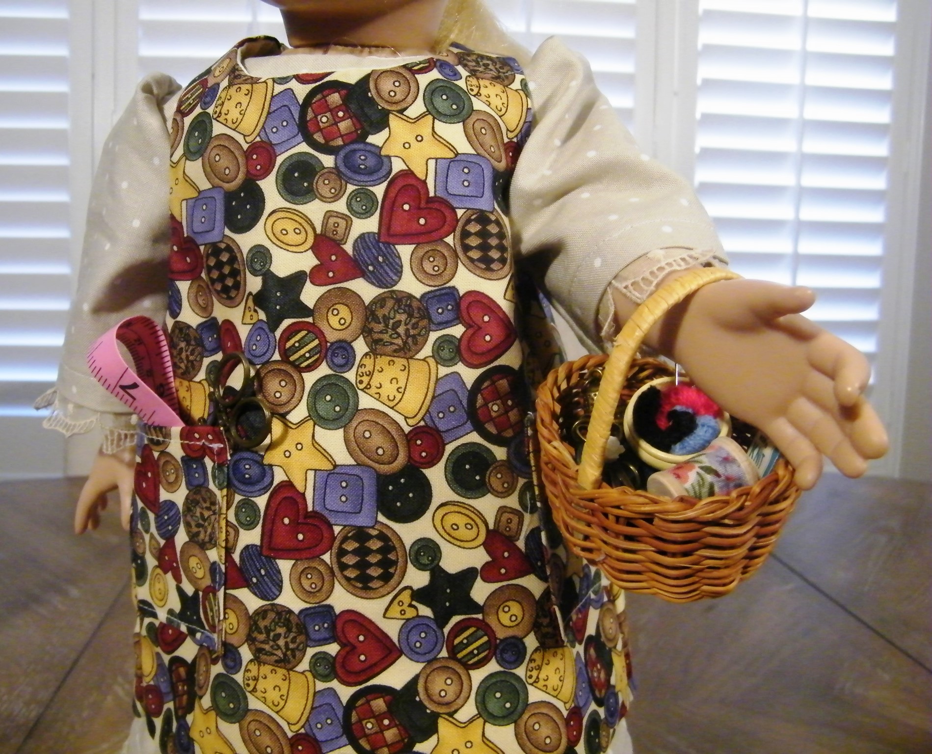 WHIMSICAL SEWING APRON AND DRESS