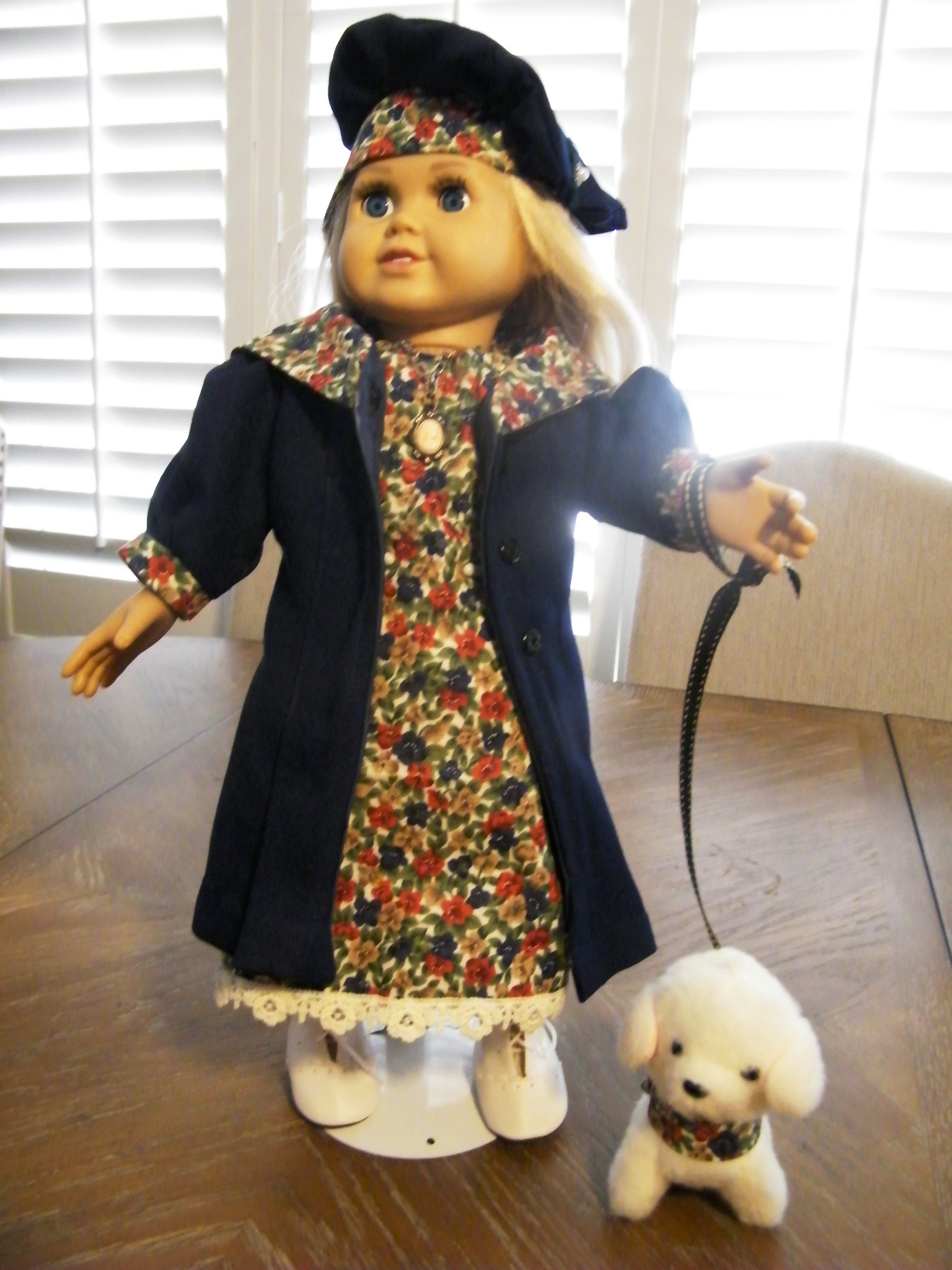VINTAGE BLUE FULL LENGTH COAT AND DRESS