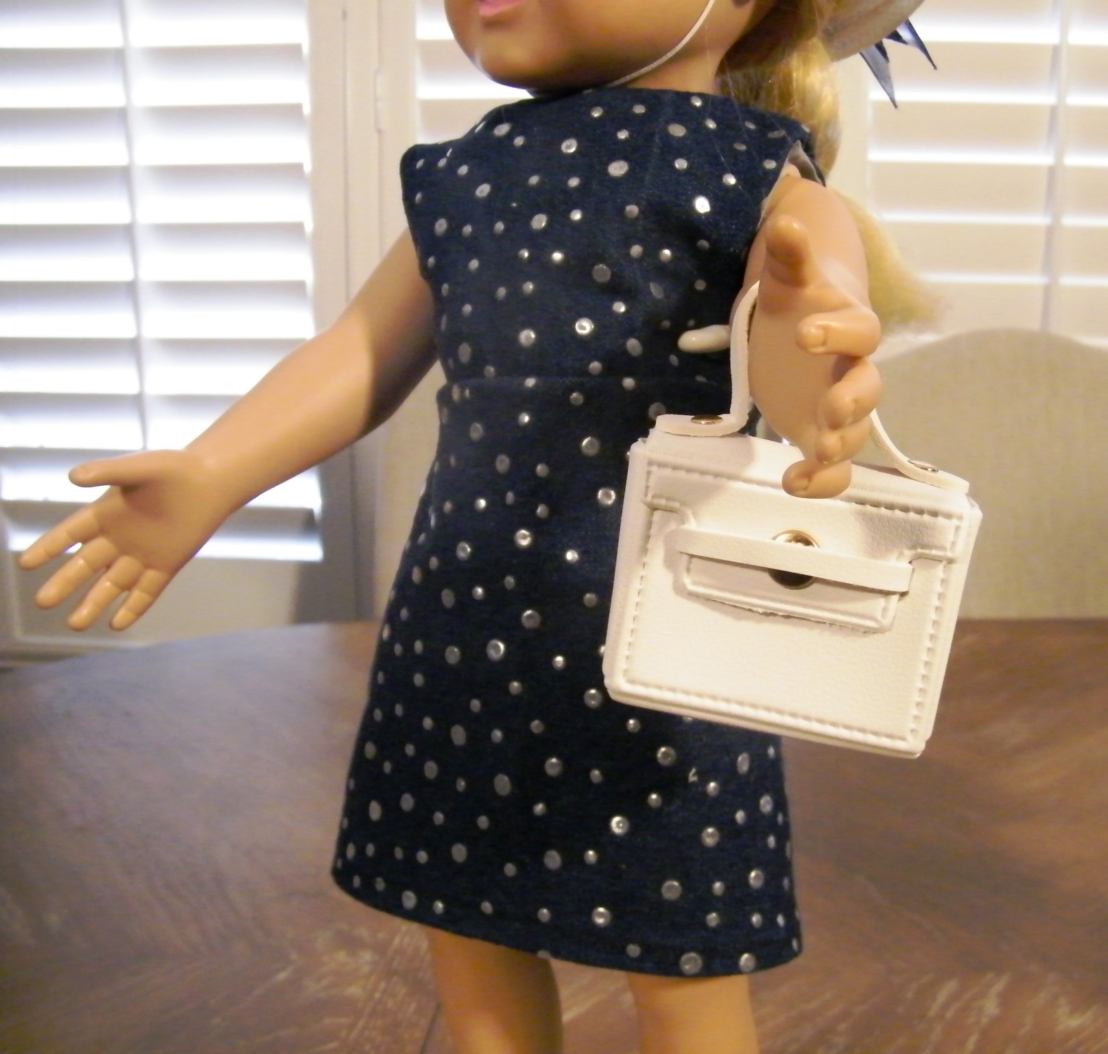 STYLISH NAVY BLUE DENIM DRESS 