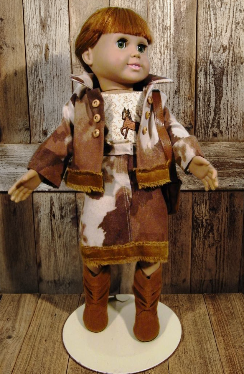 COWHIDE JACKET SKIRT