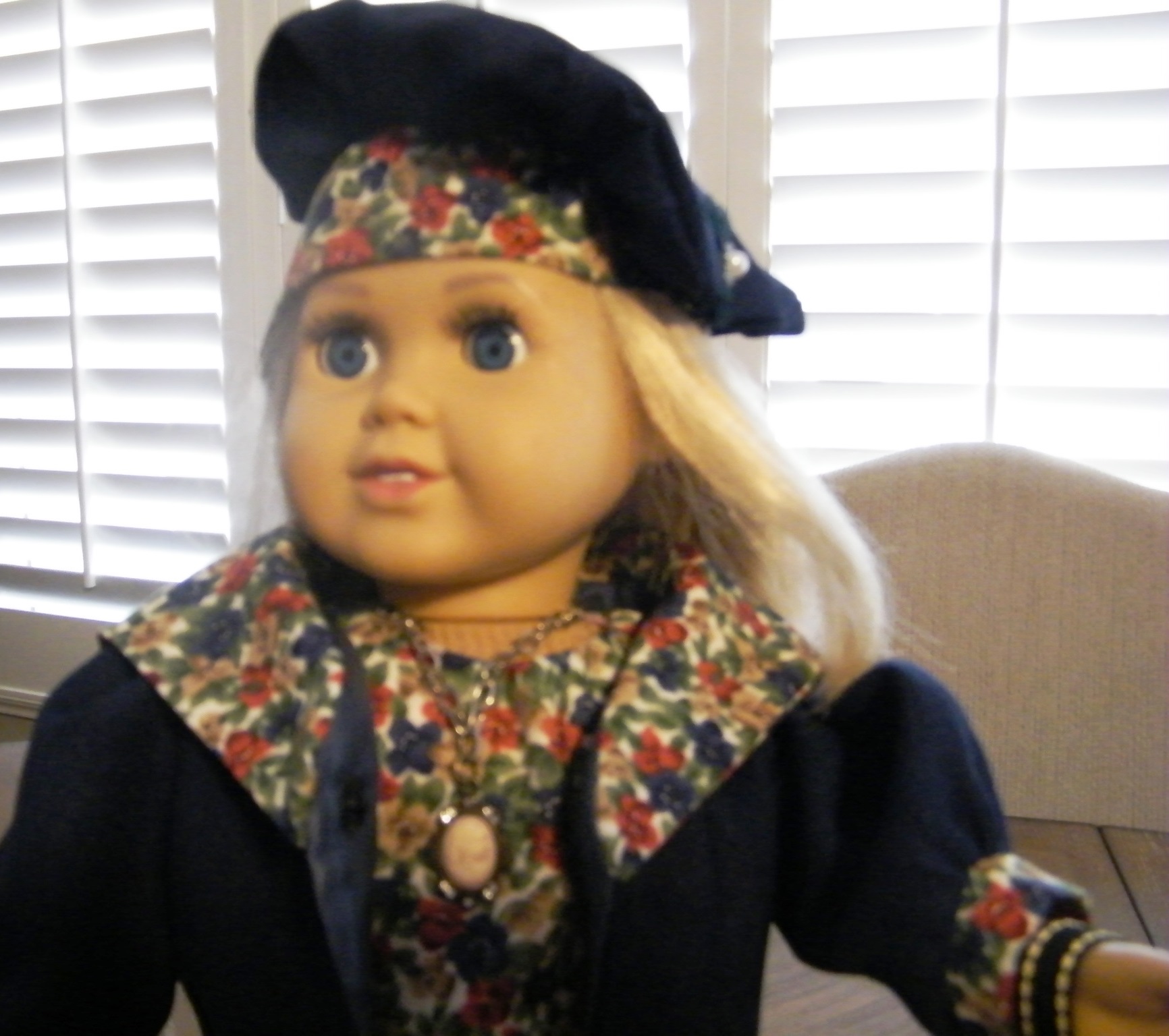 VINTAGE BLUE FULL LENGTH COAT AND DRESS