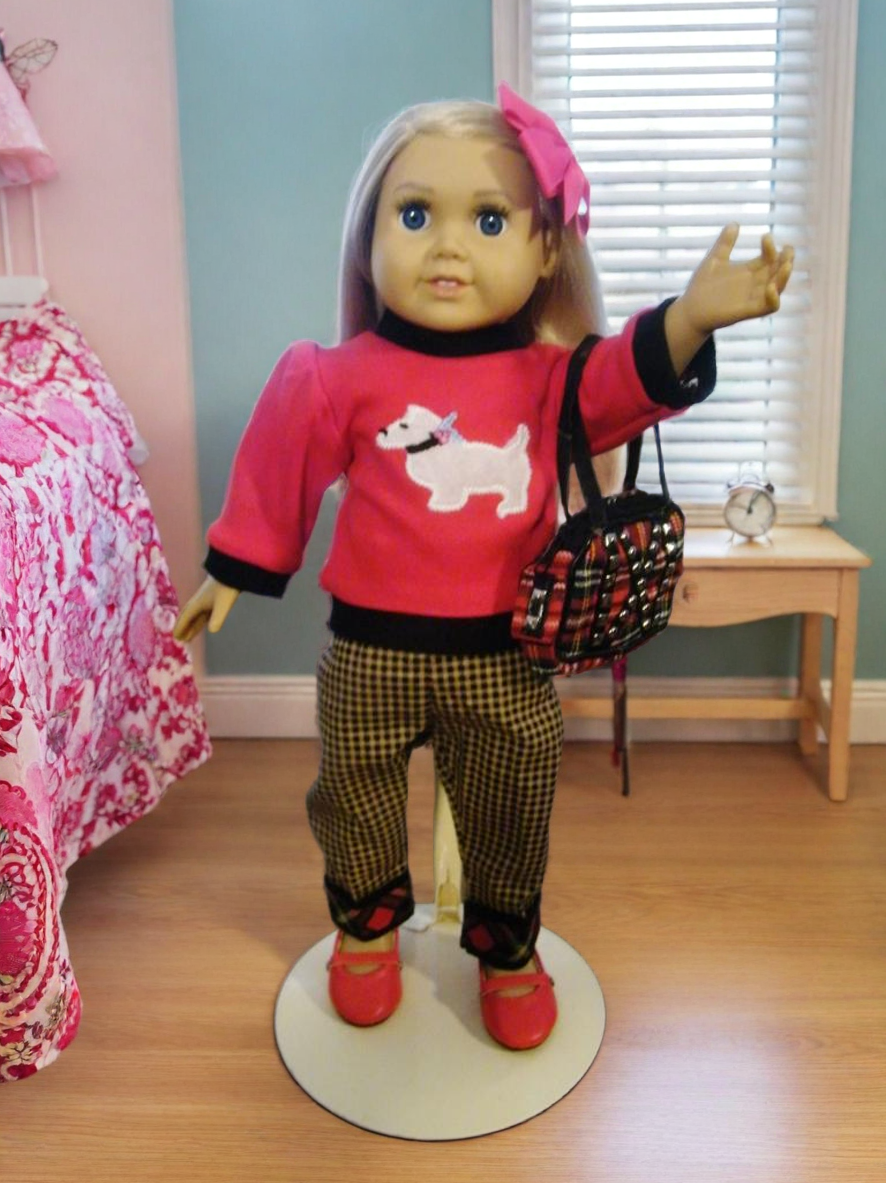 RED SCOTTIE PANT SET