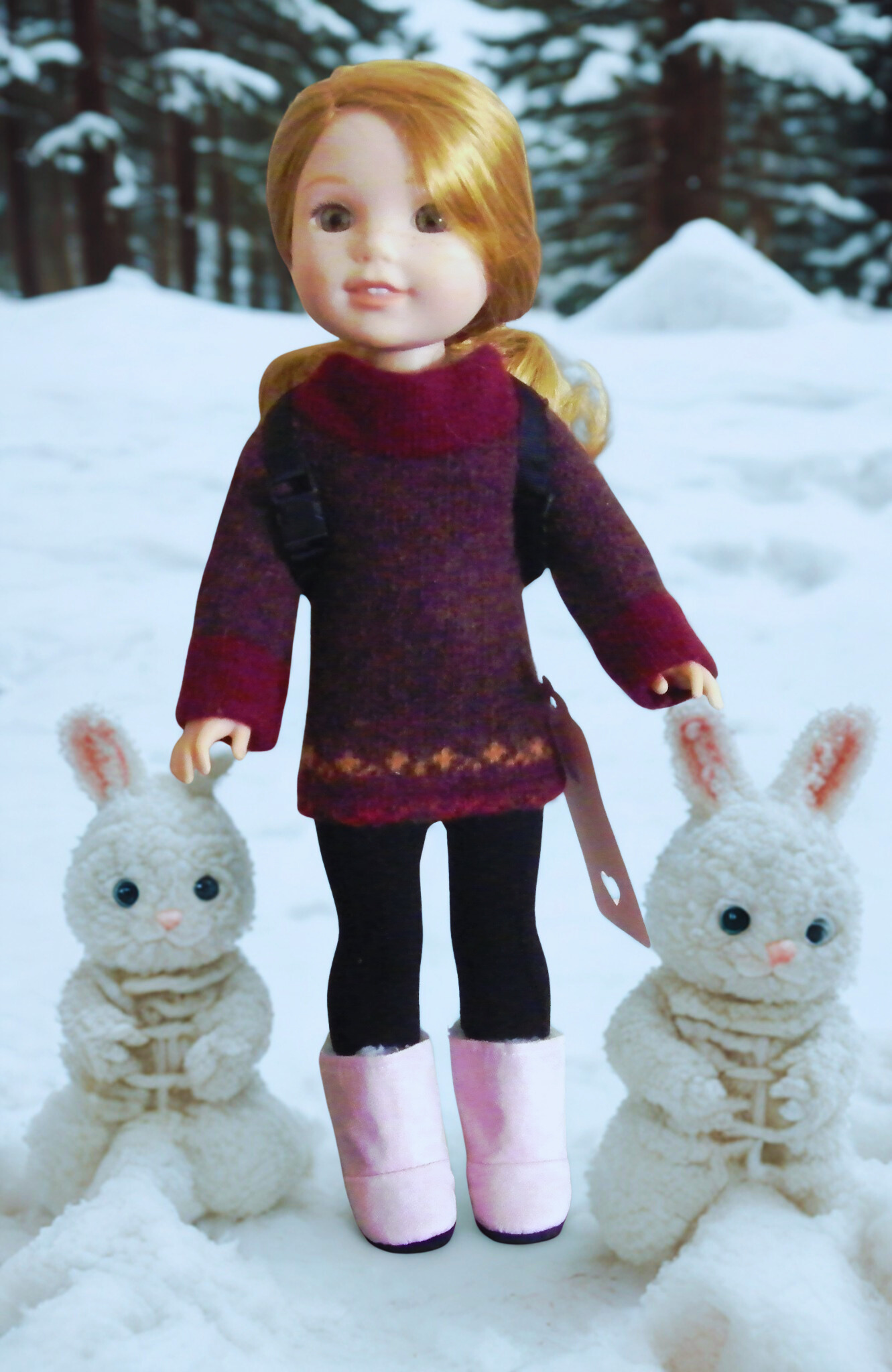 BURGUNDY SWEATER SET