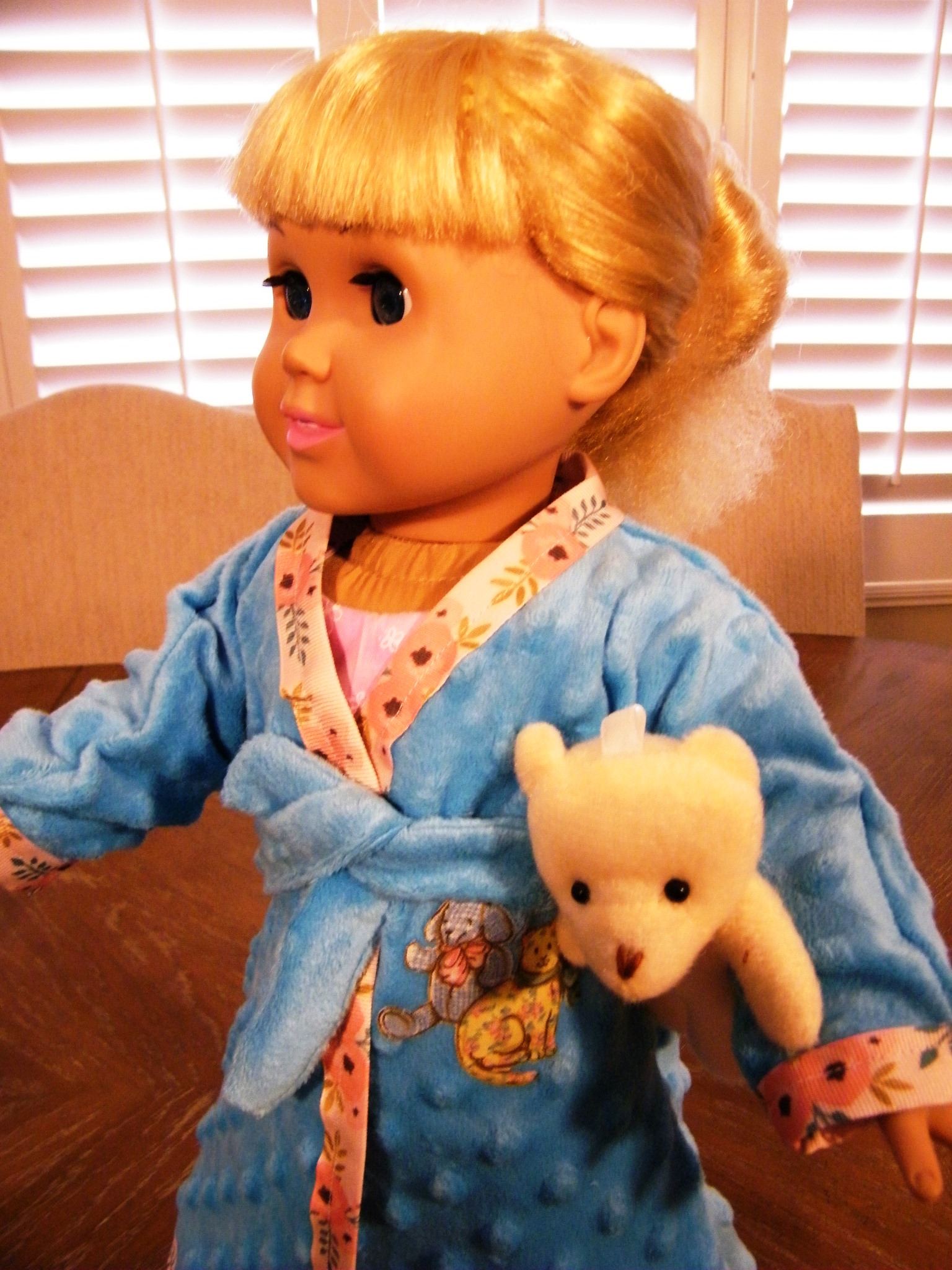 BLUE BATHROBE AND PJ SET