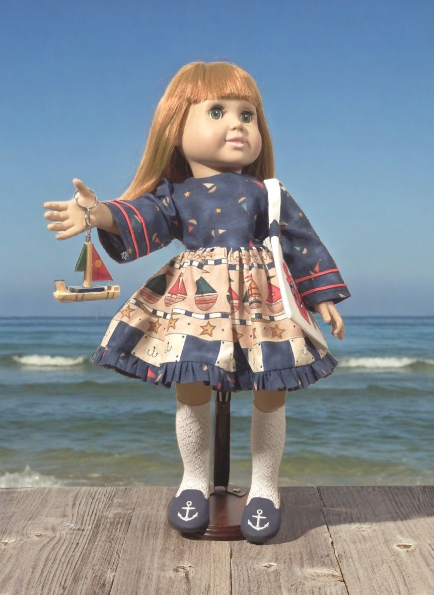 NAUTICAL THEMED SAILOR DRESS