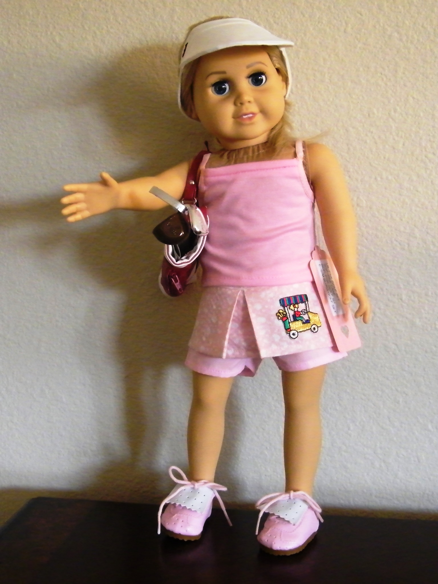 PINK GOLF SET WITH FLORAL SWEATER