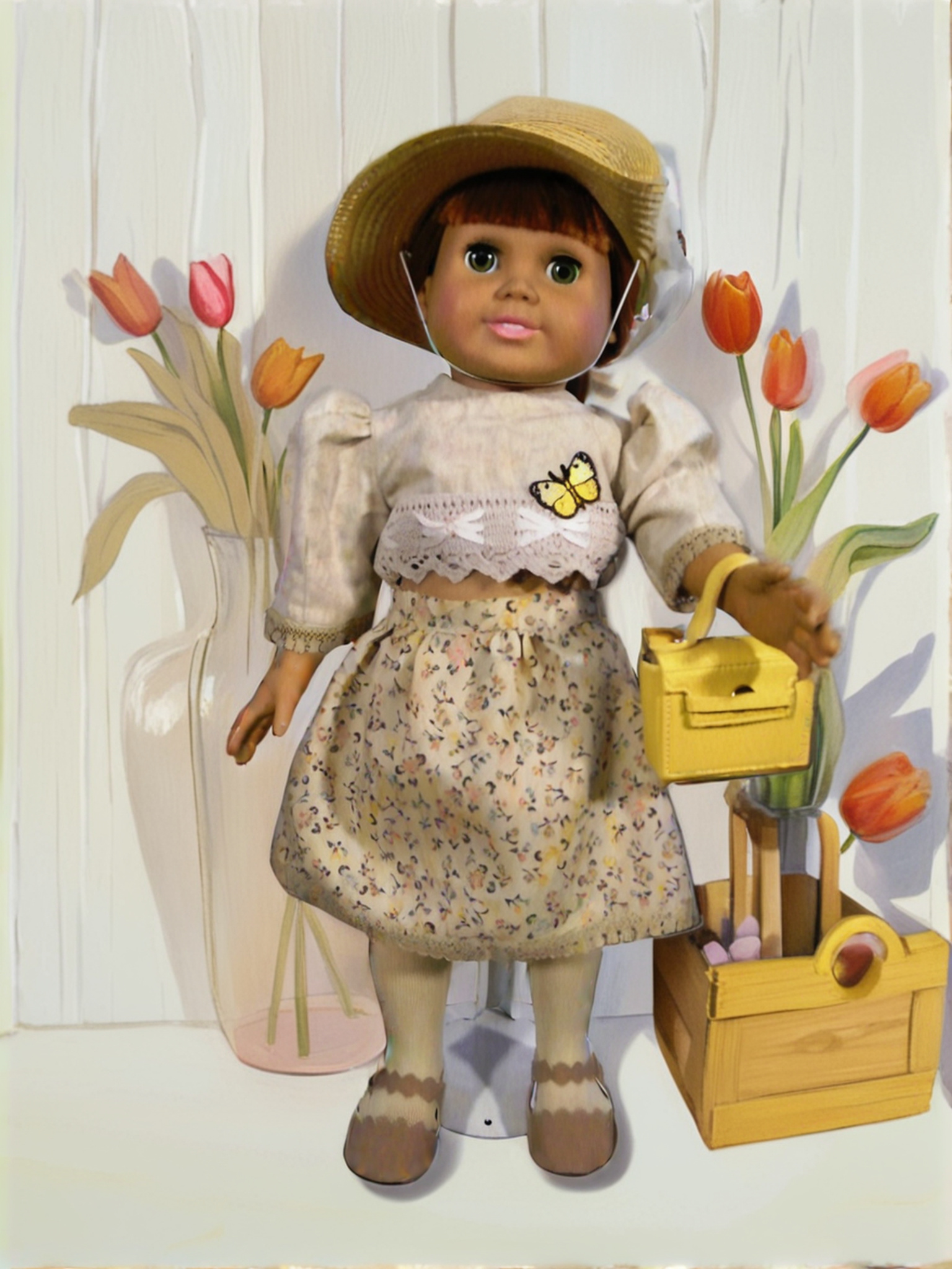 FLORAL BUTTERFLY SUMMER DRESS