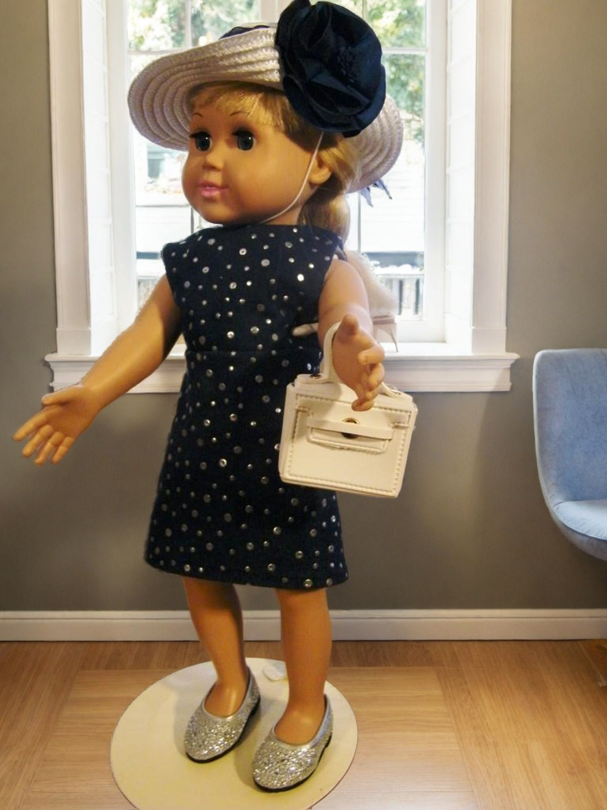 STYLISH NAVY BLUE DENIM DRESS