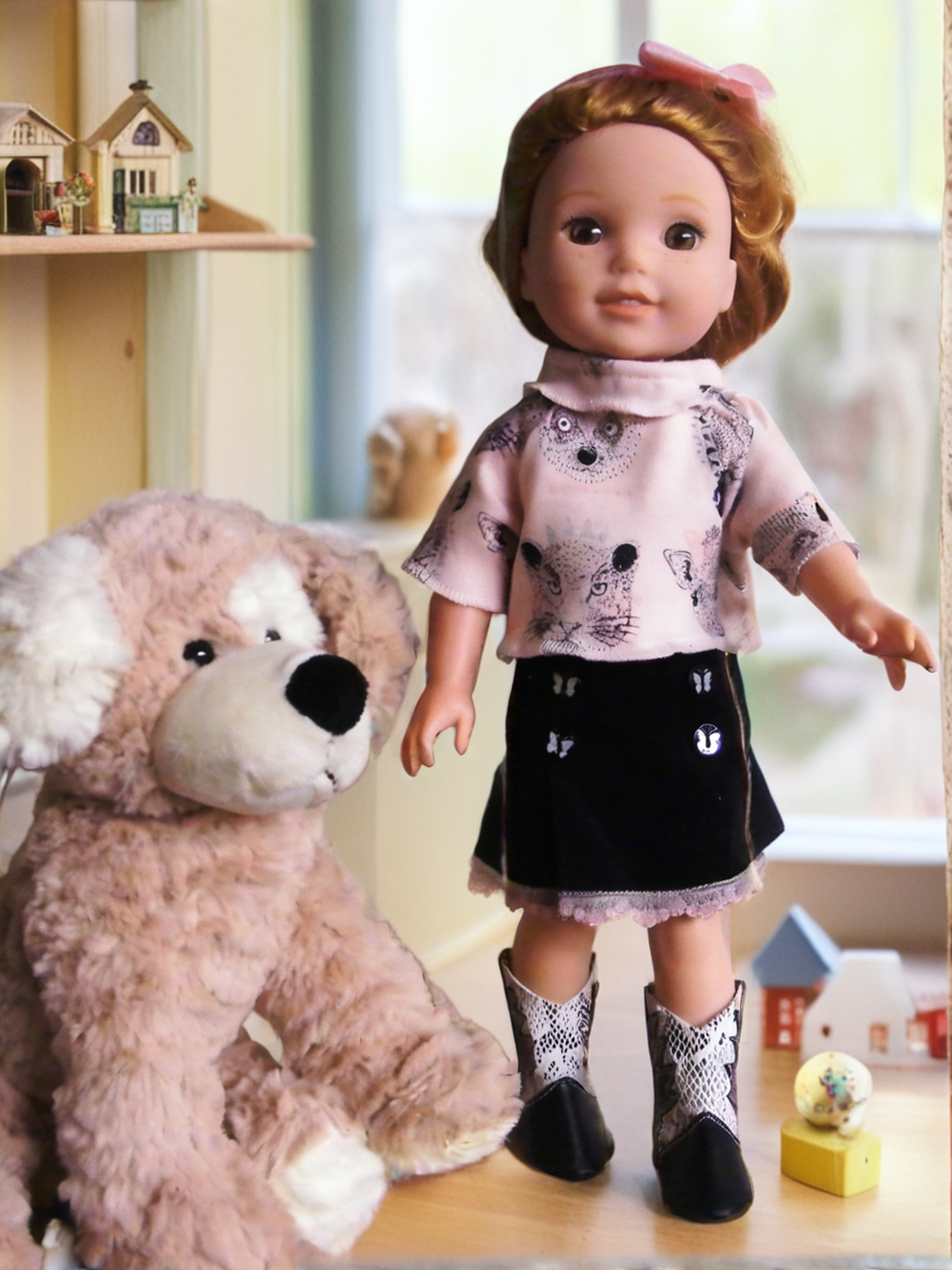 BUTTERFLY CORDUROY SKIRT SET