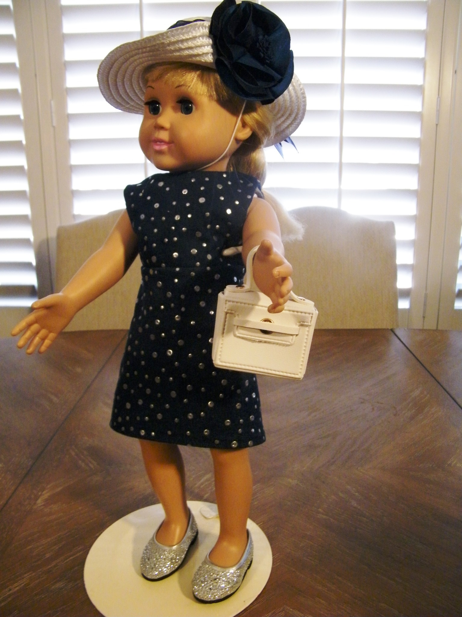 STYLISH NAVY BLUE DENIM DRESS 