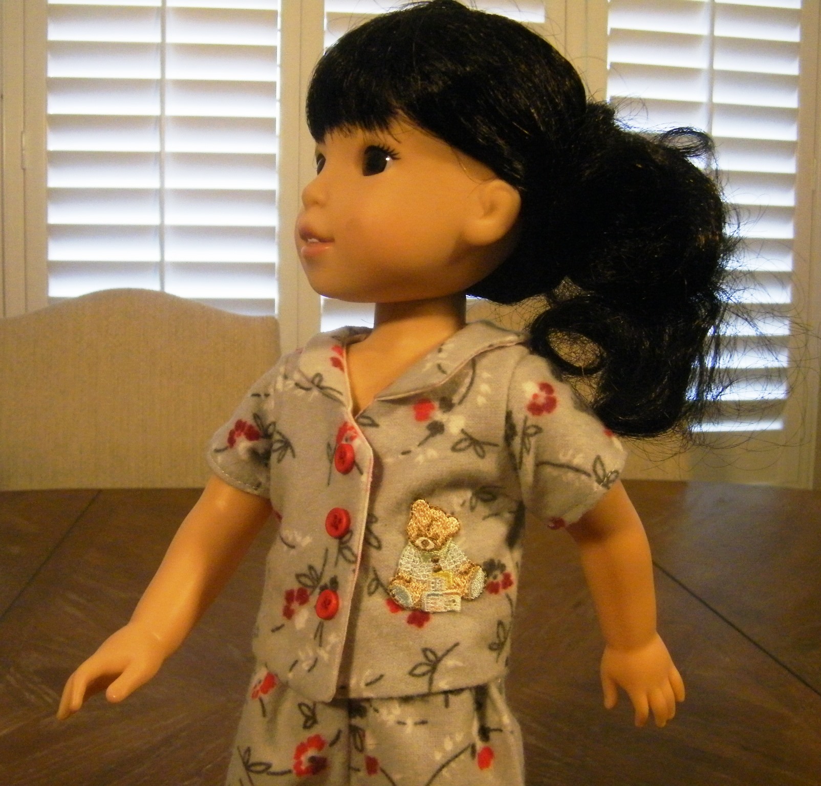 GREY FLANNEL FLORAL PAJAMA