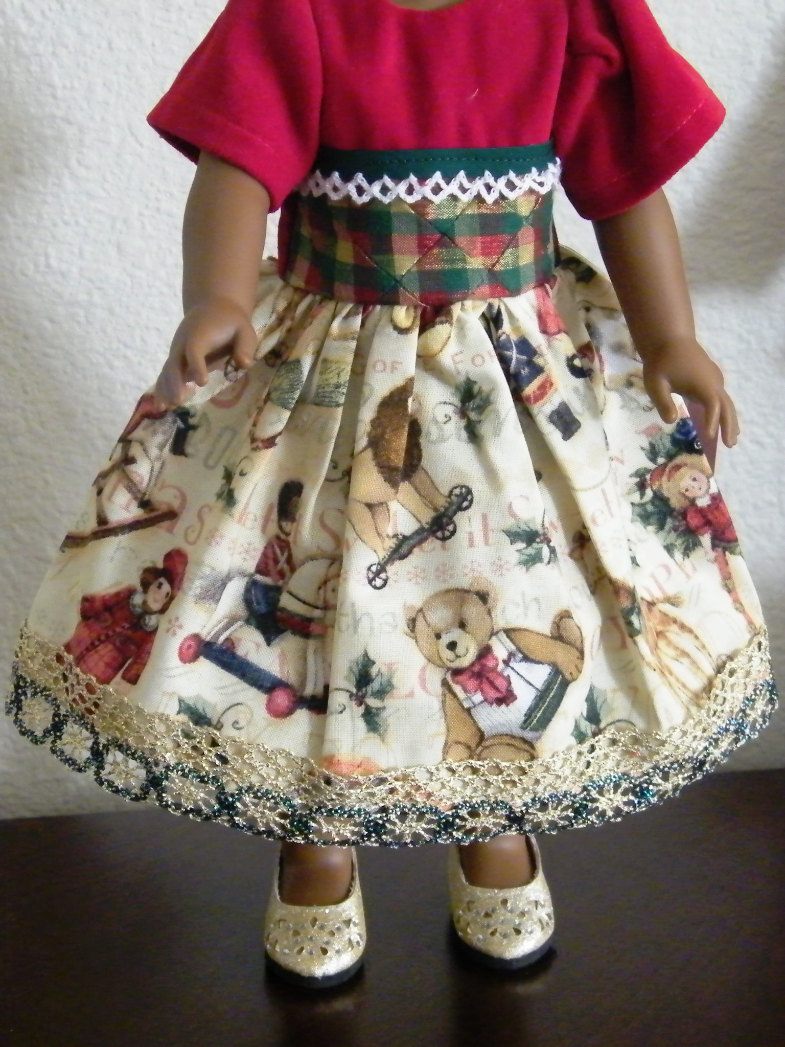 RED VELVET TOY DRESS