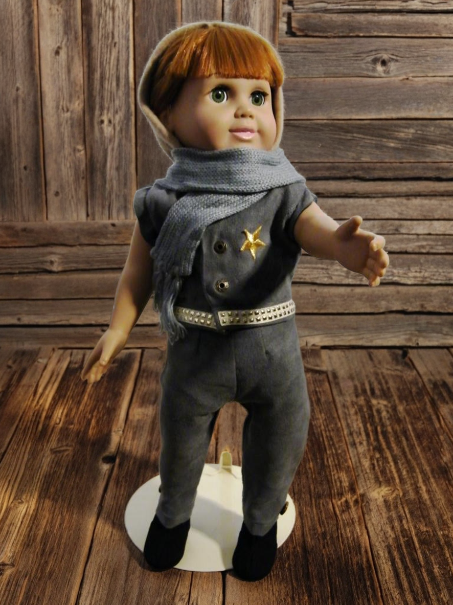 GREY FAUX SUEDE JACKET SET