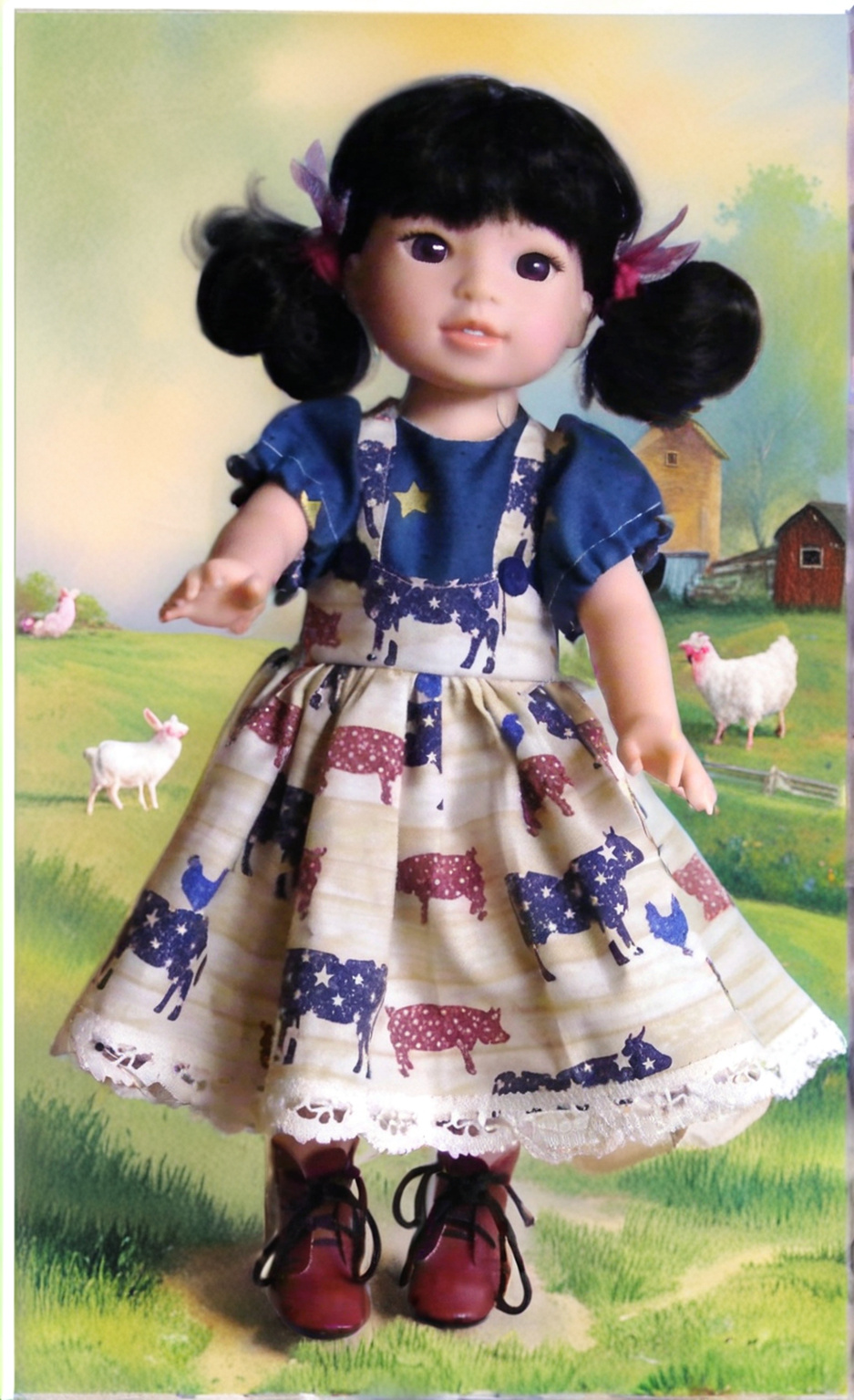 AMERICANA FARM ANIMALS DRESS