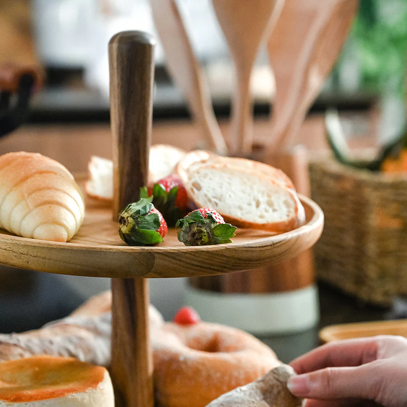 2-Tier Cake Stand Dessert Plates for Birthday Tea Party Wedding