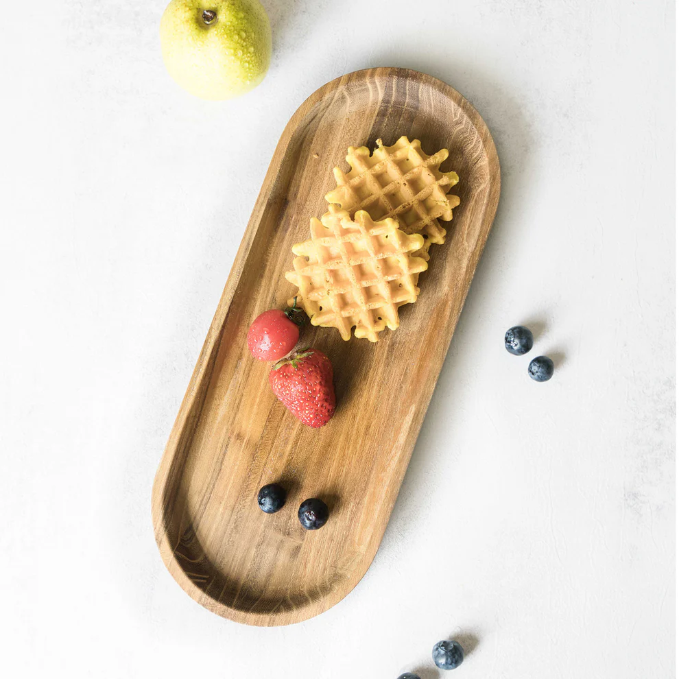 Oval Serving Tray and Platters Small Wooden Cheese Plate