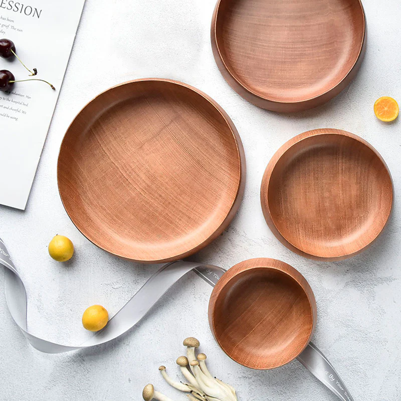 Wooden Serving Bowl for Fruits or Salads Wooden Single Bowl