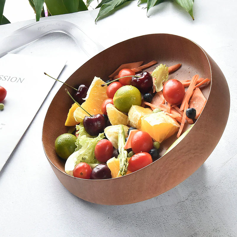 Wooden Serving Bowl for Fruits or Salads Wooden Single Bowl