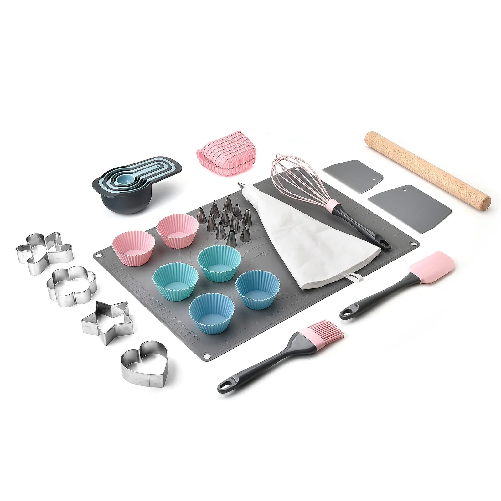 36 PCS Baking Utensils Set Baking Set for Kids Teens Adult Beginner