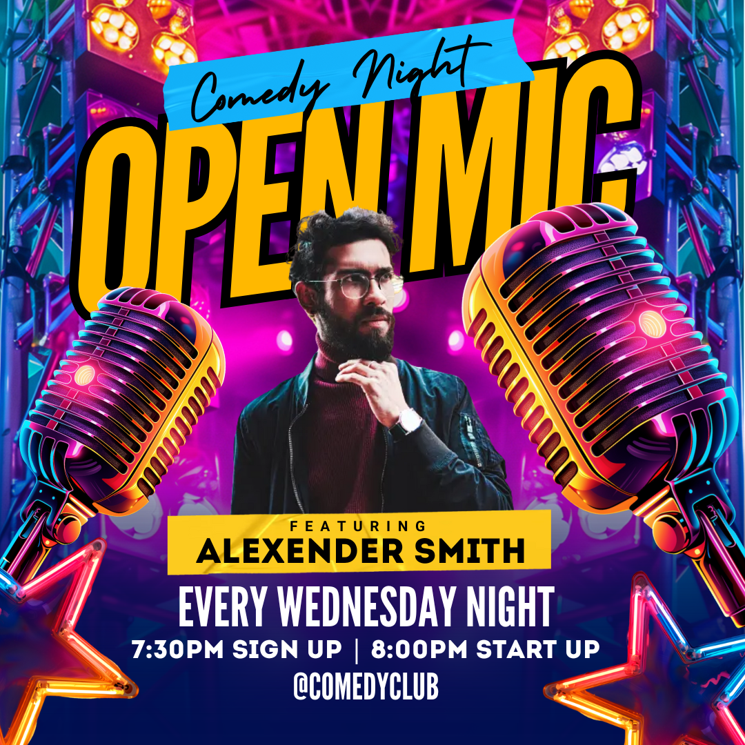 Open Mic Canva Flyer