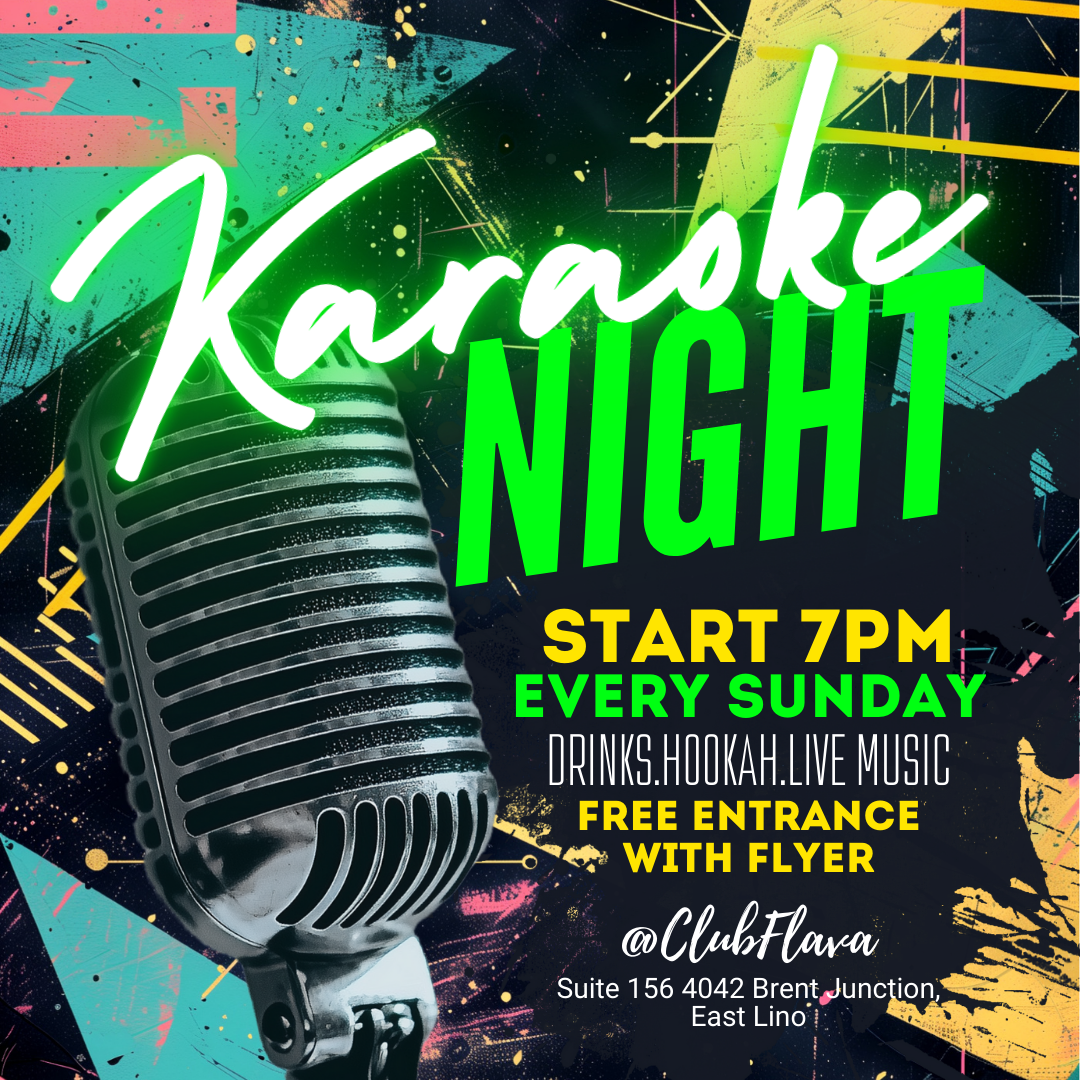 Karaoke Night Canva Flyer