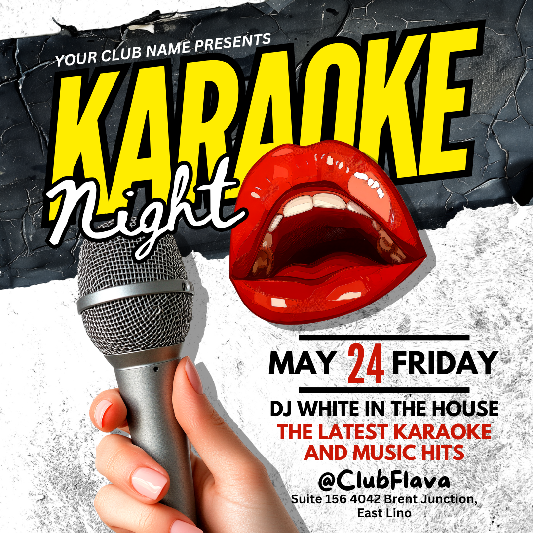 Karaoke Event Canva Flyer