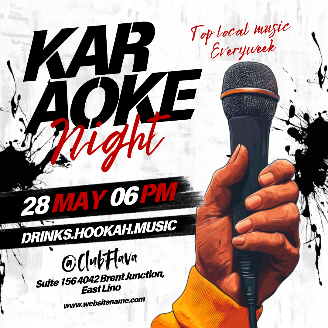Karaoke Night Canva Flyer