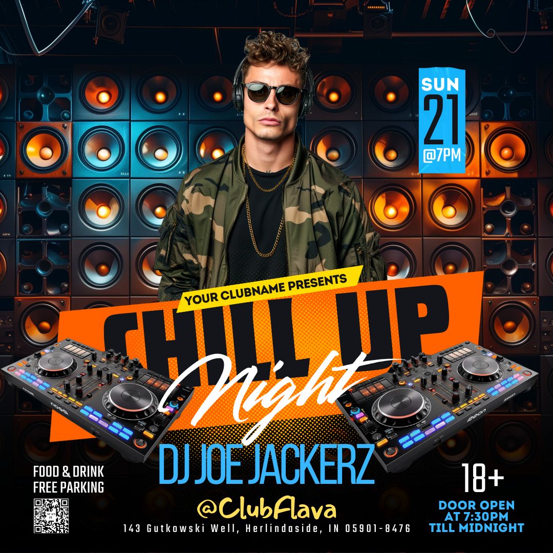 Chill Up Night Canva Flyer