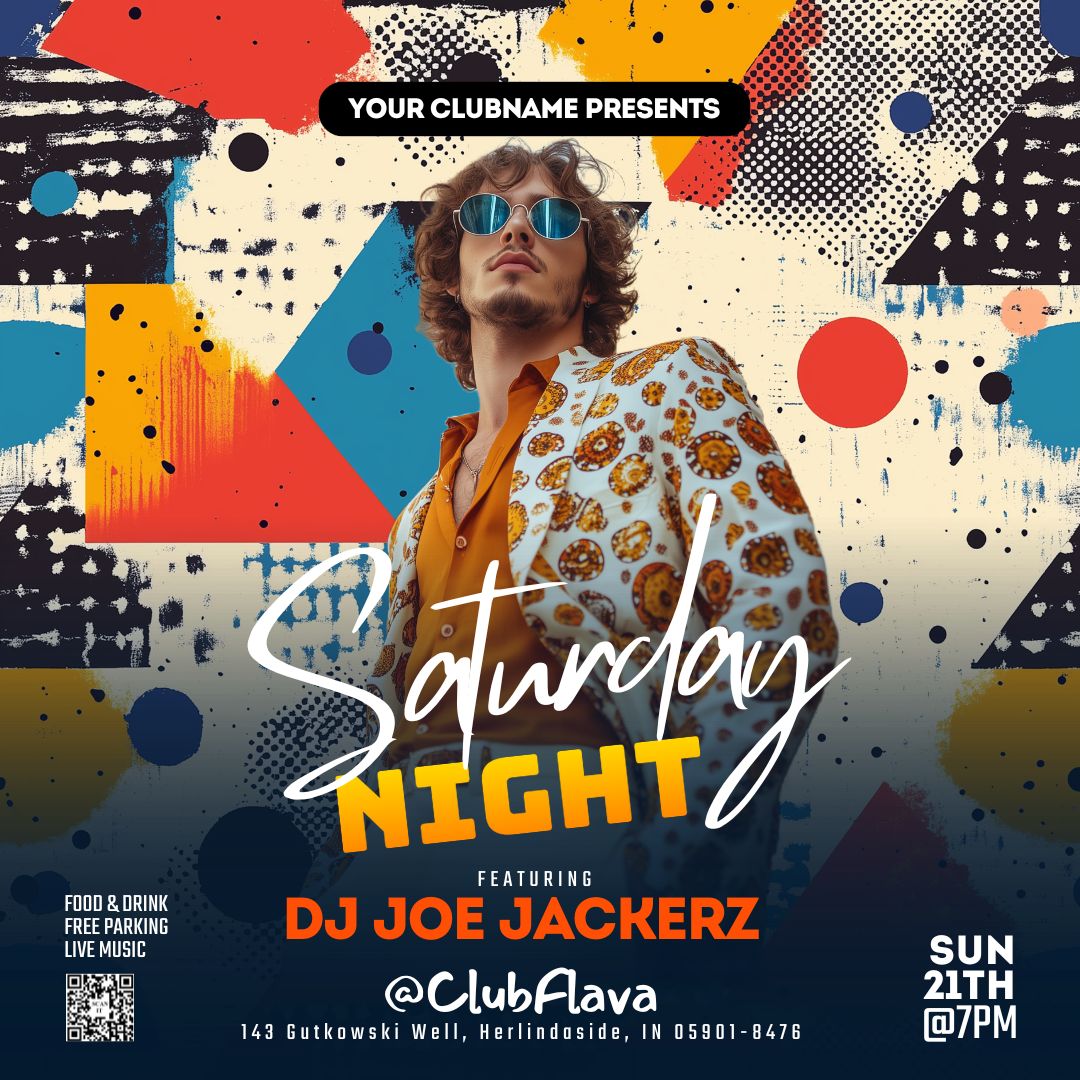 Saturday Night Canva Flyer