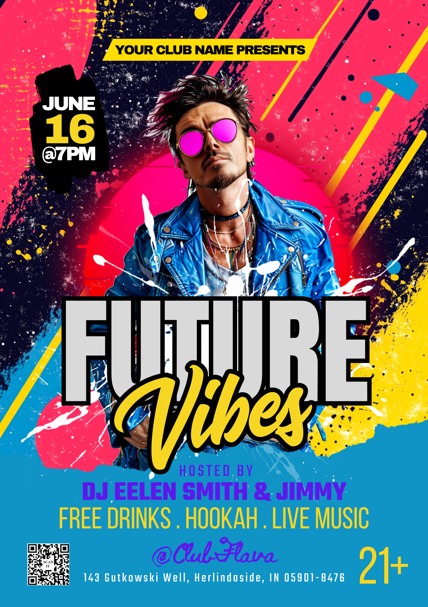 Future Vibes Canva Flyer