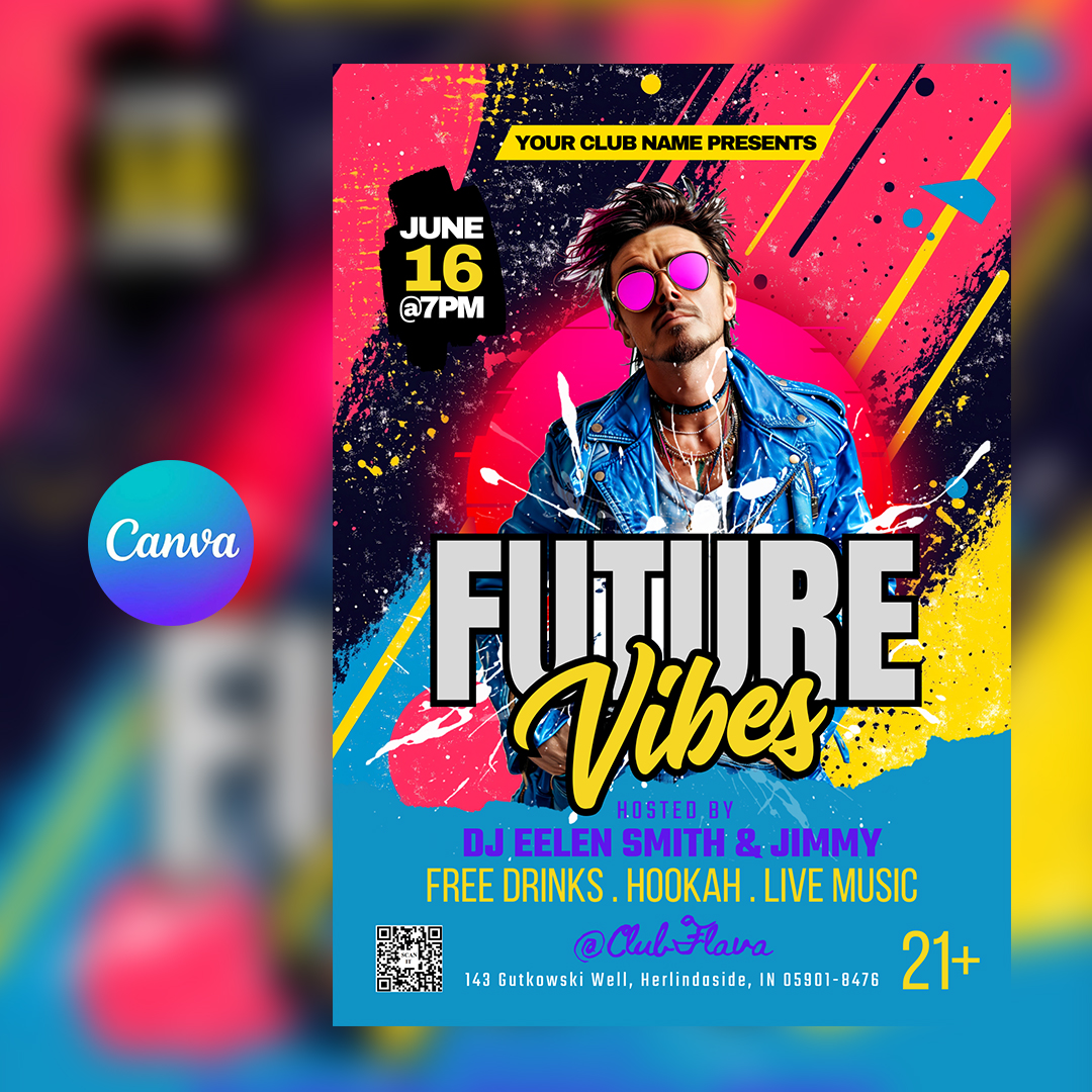 Future Vibes Canva Flyer