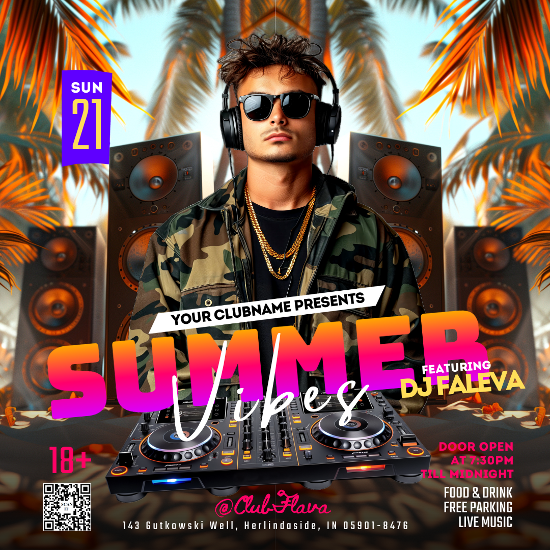 Summer Vibes Event Flyer