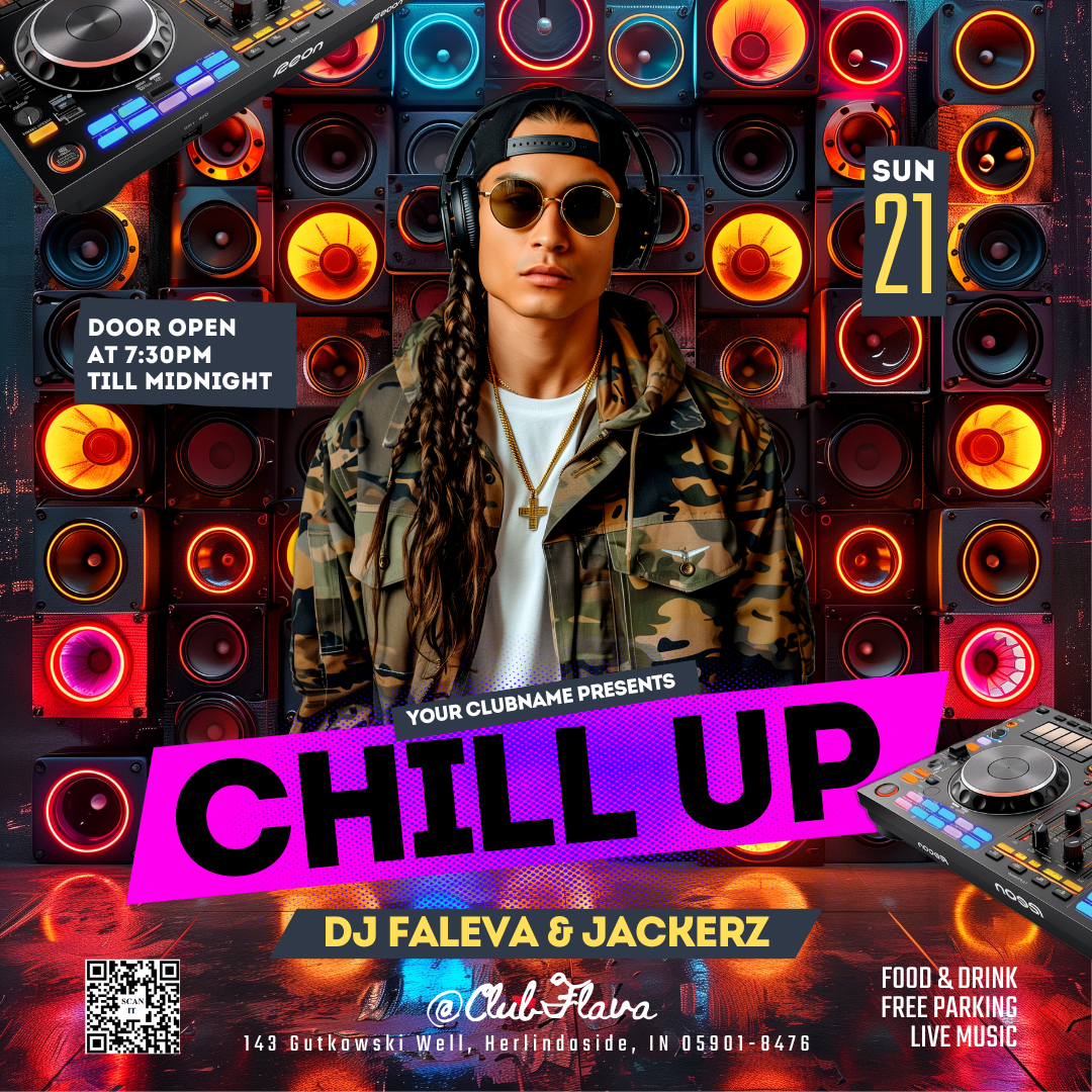 Chill Up Canva Flyer