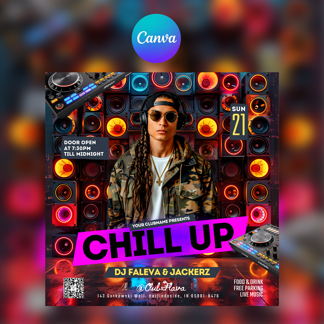 Chill Up Canva Flyer